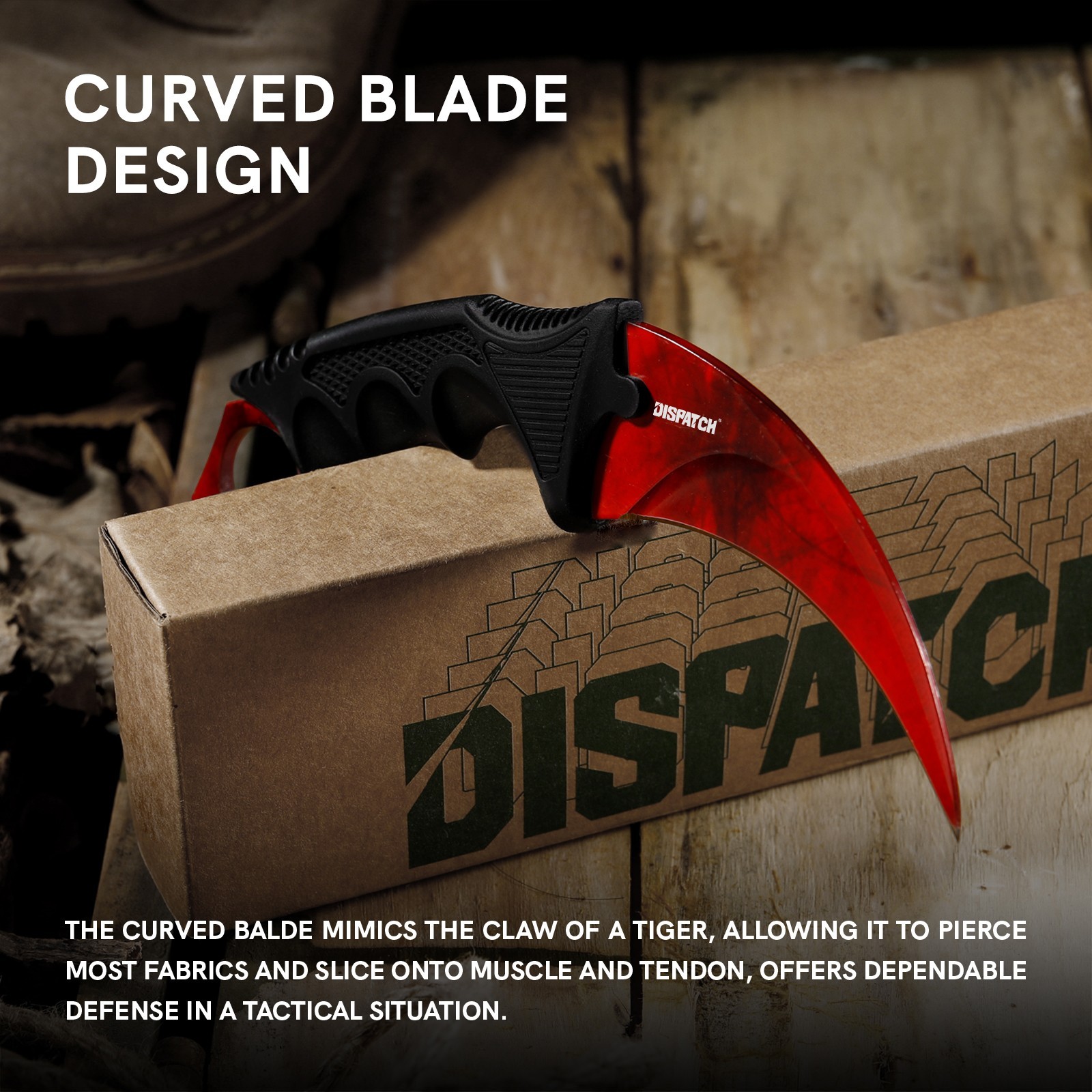 8.5″ Tactical Knife Karambit Combat Hunting Knife Fixed Blade Knife With Sheath