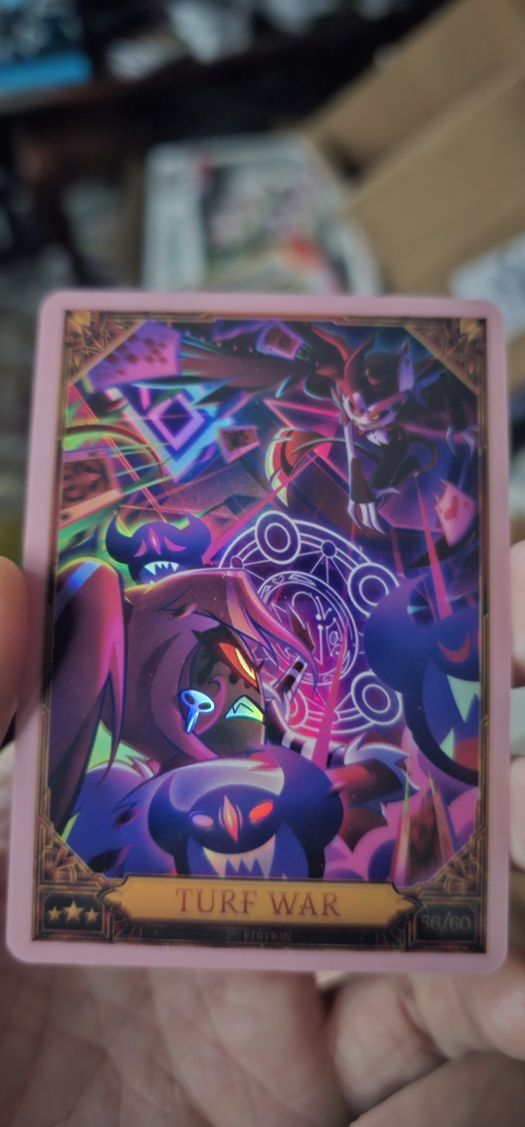 Hazbin Hotel Trading Card Season 2 2nd Edition Turf War 56/60 FOIL Optichrome