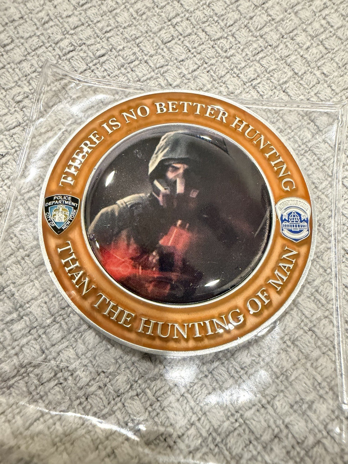 NYPD New York Police Department Challenge Coin Hunting of Man The Division ⭐️