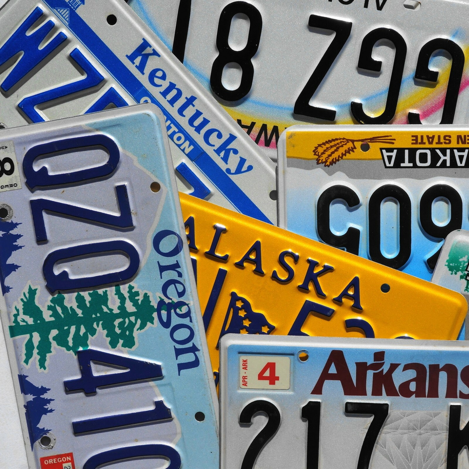 License Plate – ALL 50 STATES + Countries NICE License Plates Lot FREE SHIPPING