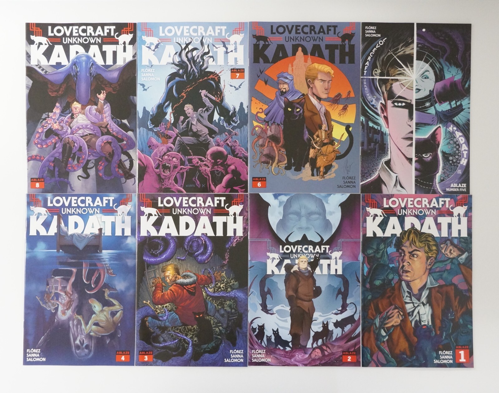 Lovecraft: Unknown Kadath #1-8 VF/NM complete series Ablaze – all B variants