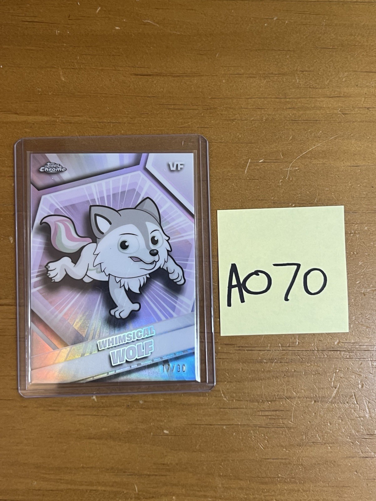 Whimsical Wolf 2026 Veefriends Topps Chrome Pearl Refractor /30 #190