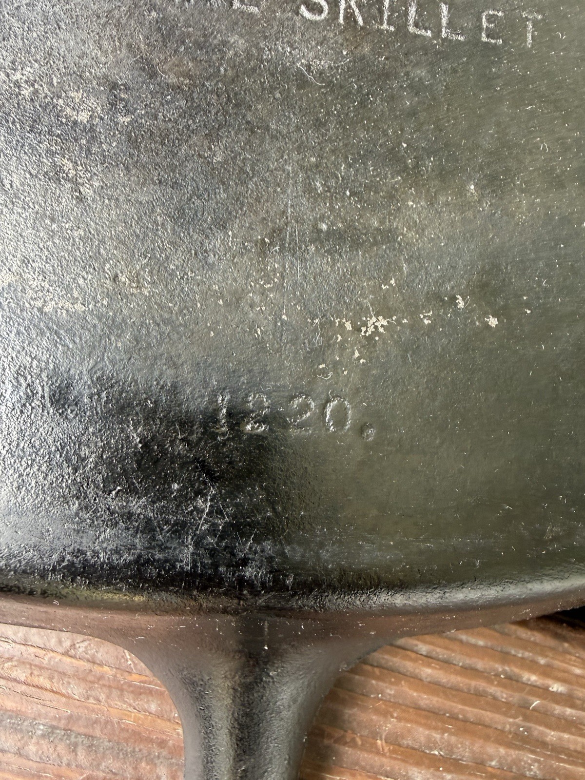 Vintage Wagner Ware Flat Bottom Sidney O Square Cast Iron Skillet No 1220 11″