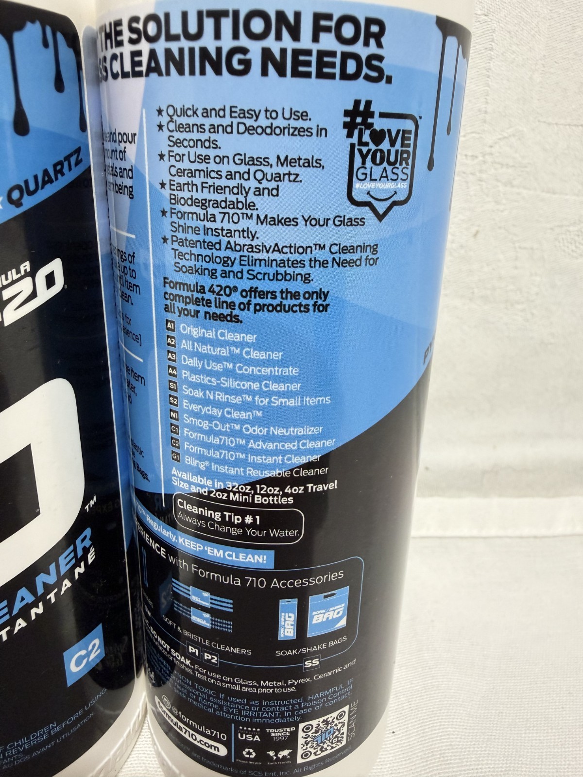 3 Pack Formula 710 Instant Cleaner Safe On Pyrex, Glass Metal 12oz Free Shipping