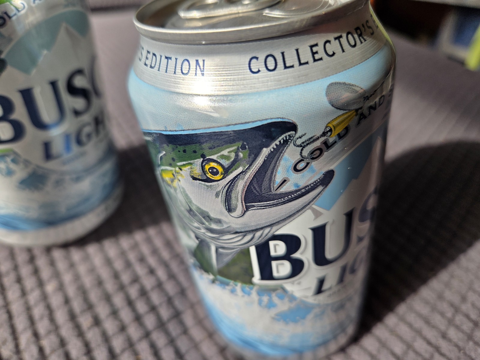 BUSCH LIGHT 2026 King Salmon EMPTY BEER cans Fishing B/O can Lot Of 2