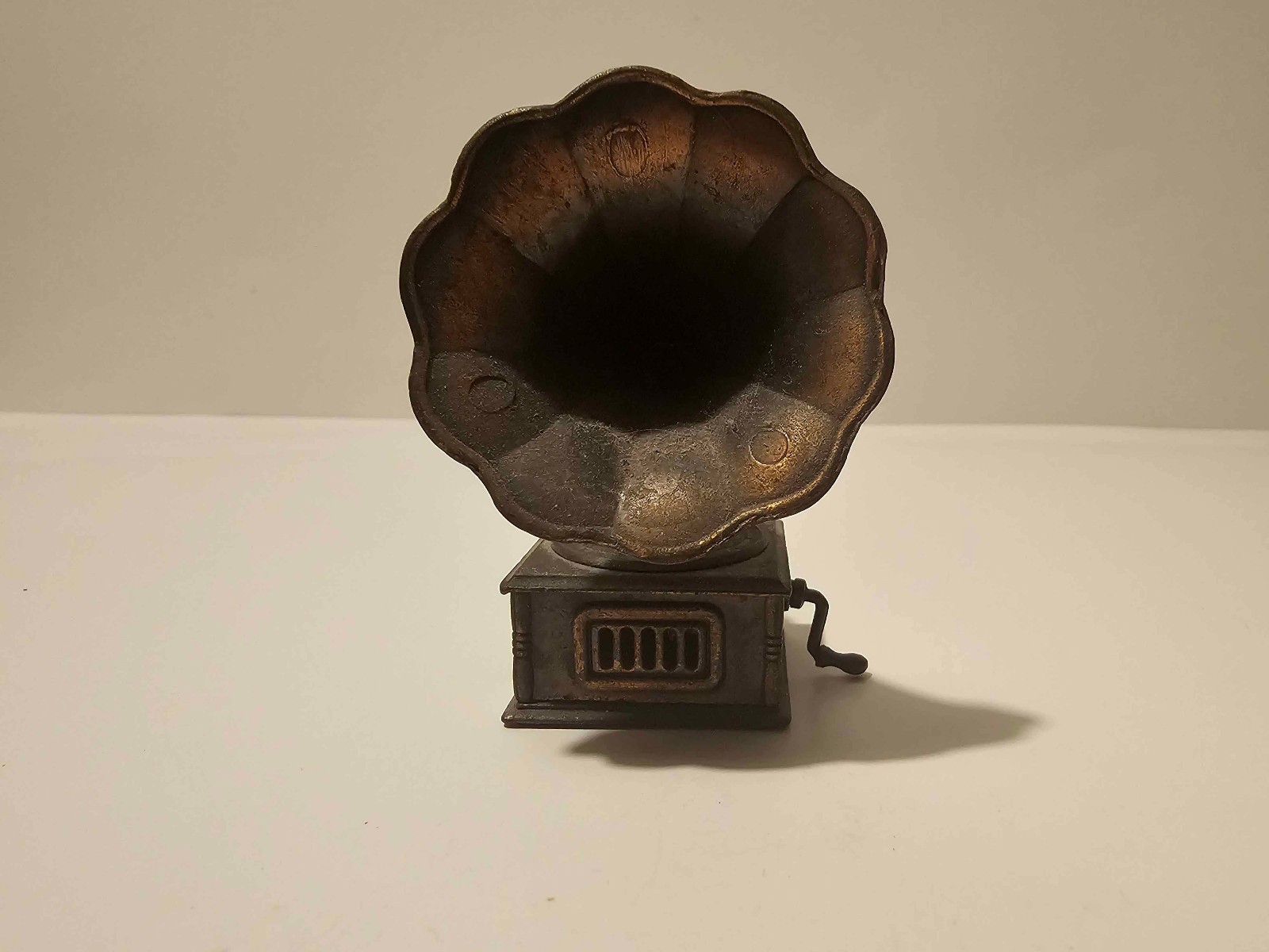 Vintage Die Cast Pencil Sharpeners Play Me Phonograph Metal Miniature