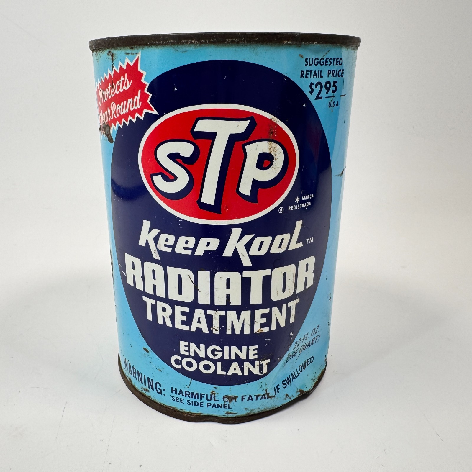 Vintage 1970s STP Radiator Treatment Keep Kool Can FULL