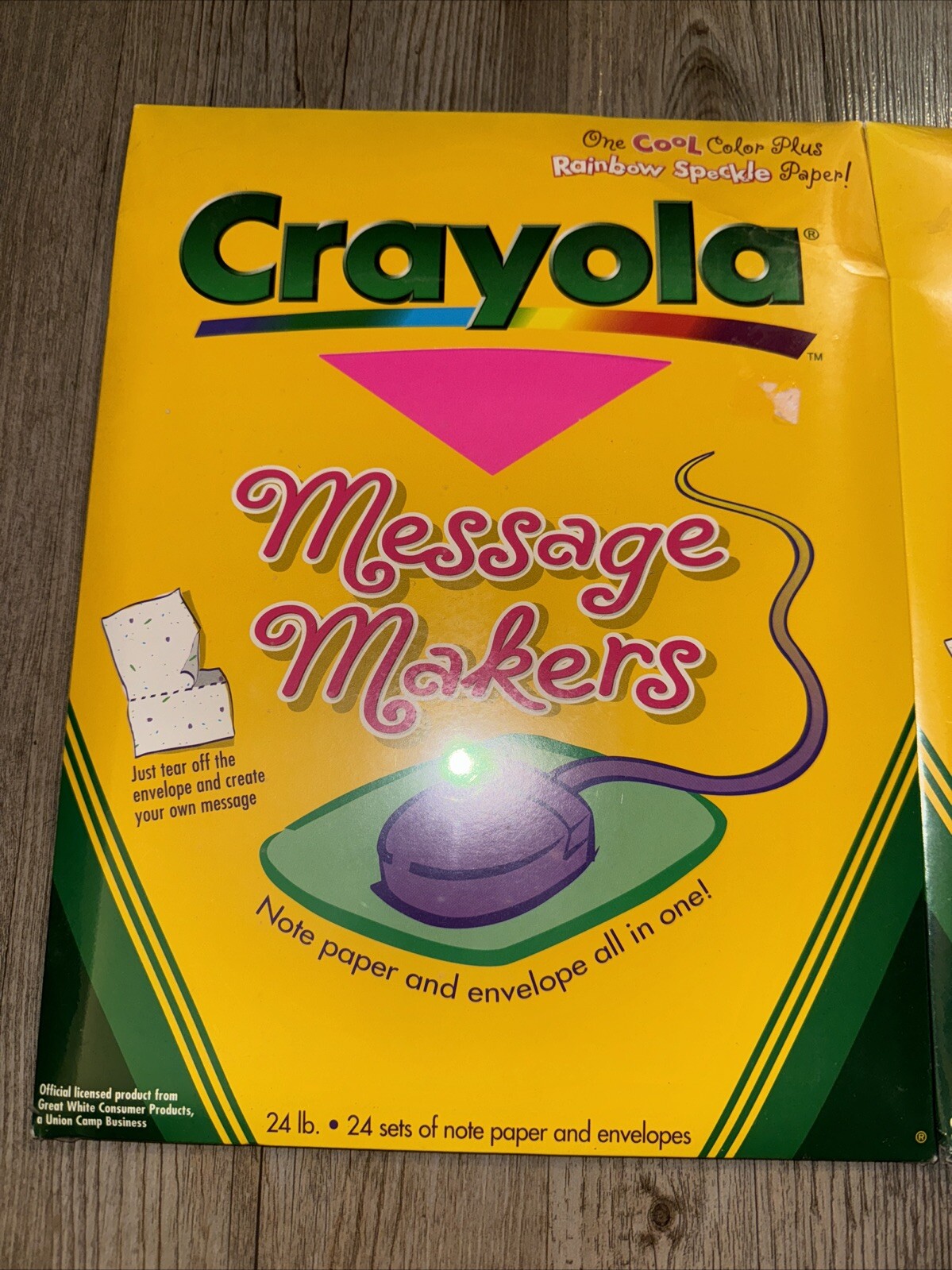Rare Crayola Message Makers Note Paper & Envelope All In One 2 Packs New Sealed