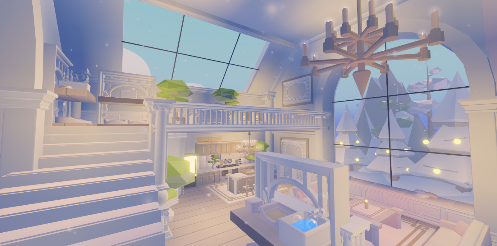⭐Adopt A House Glitch Build Aesthetic Grind Realistic Christmas🎄Winter Home