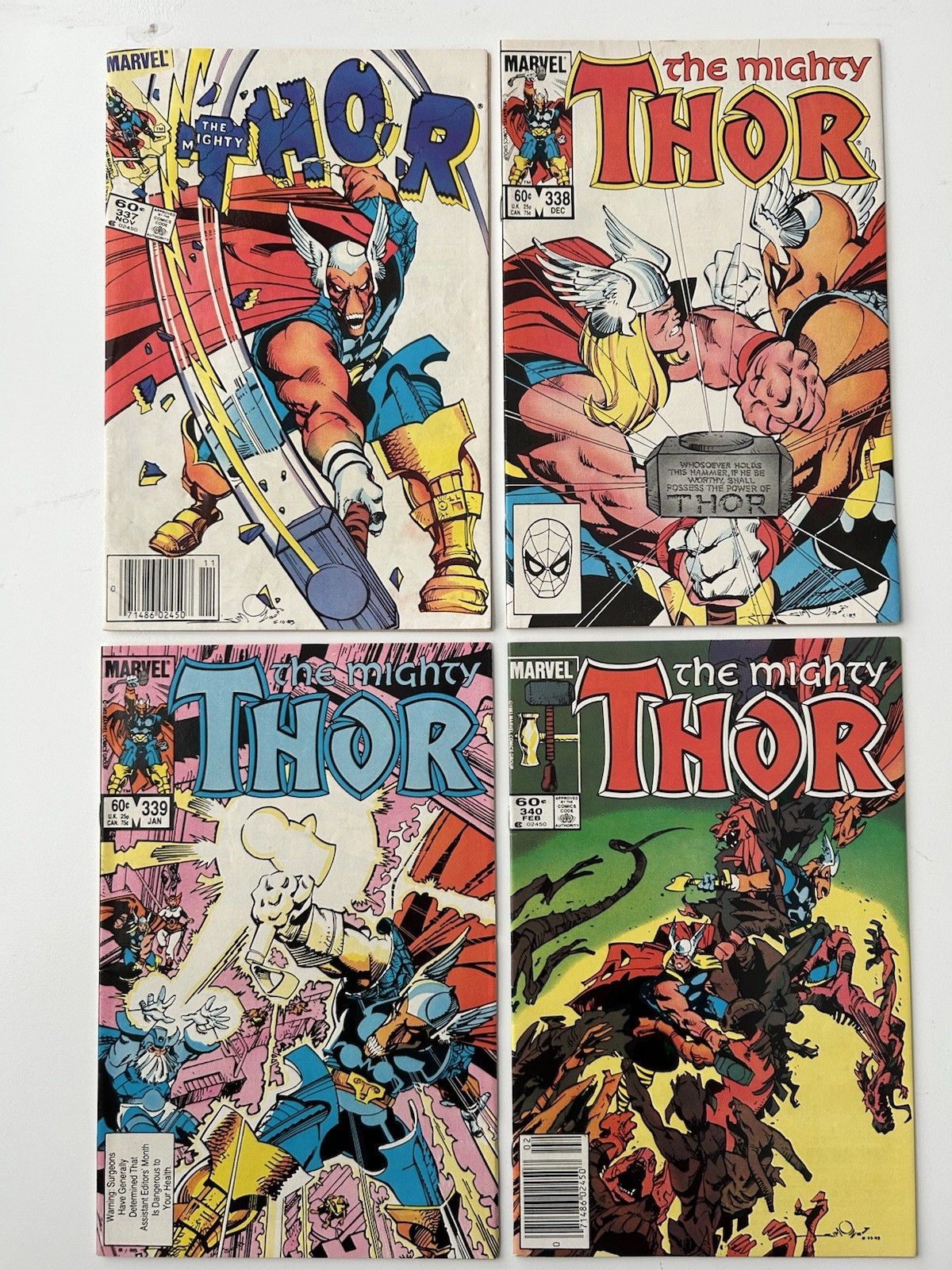 Marvel The Mighty Thor 1962 337 338 339 340 1st Beta Ray Bill 1st Stormbreaker