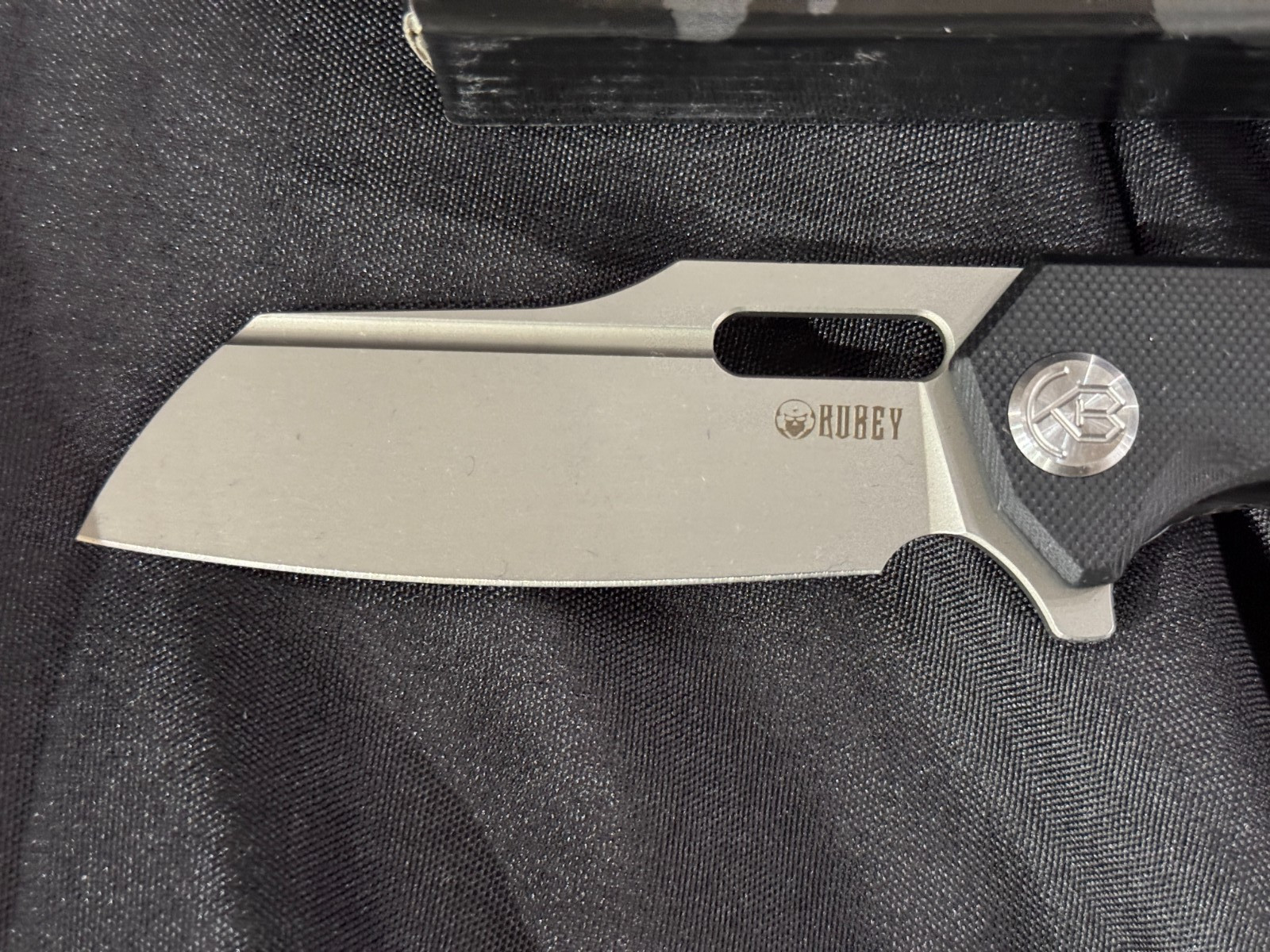 Kubey Atlas Linerlock Folding Knife 3.38″ 14C28N Sandvik Steel Blade G10 Handle