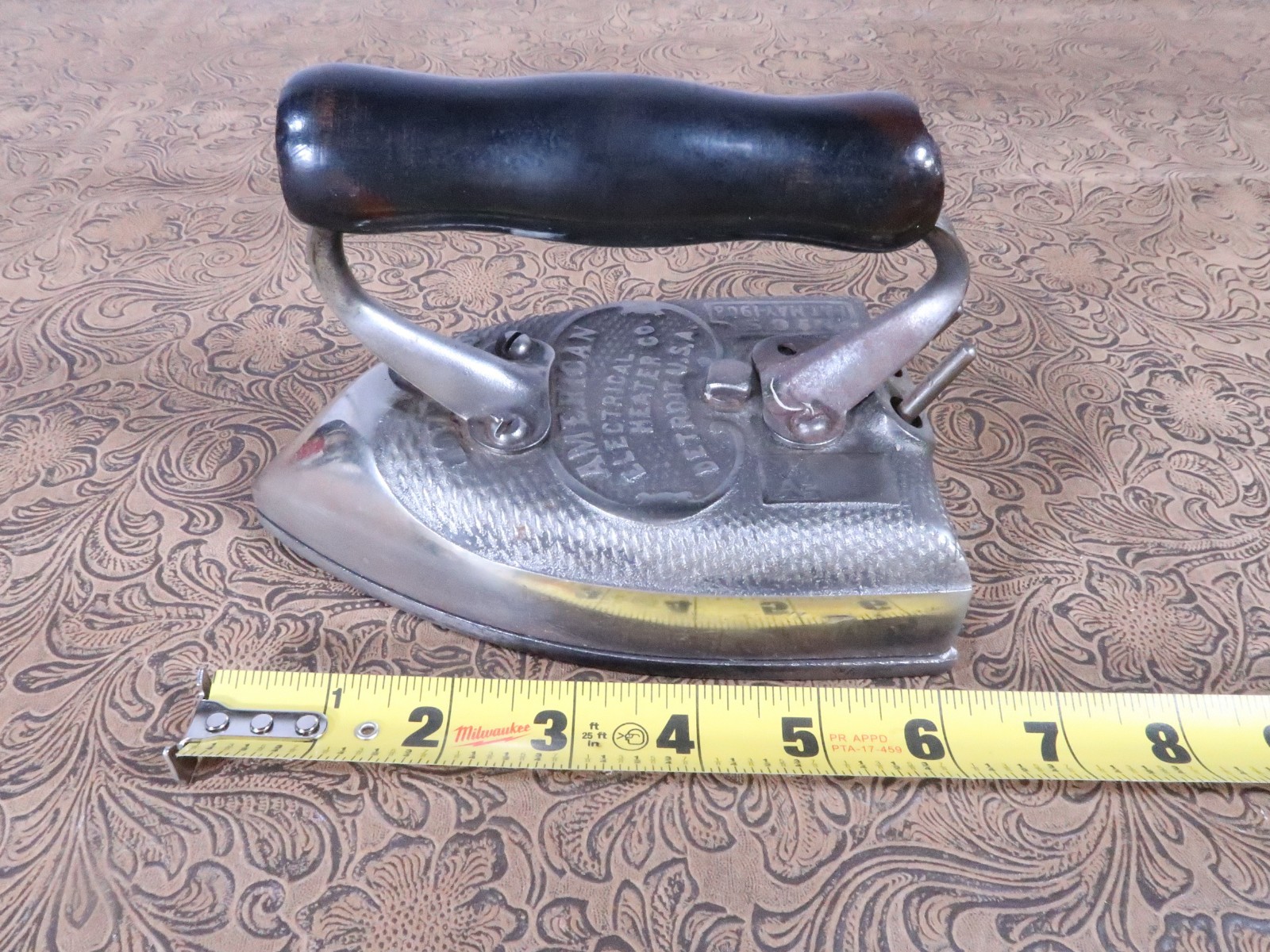 Antique Tailors electric iron vintage, American Electrical Heater Co. Sad Iron