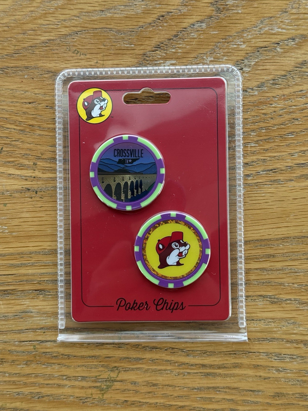 Buc-ee’s Collectible Poker Chips Store Specific- Crossville Tennessee New 2 Pack