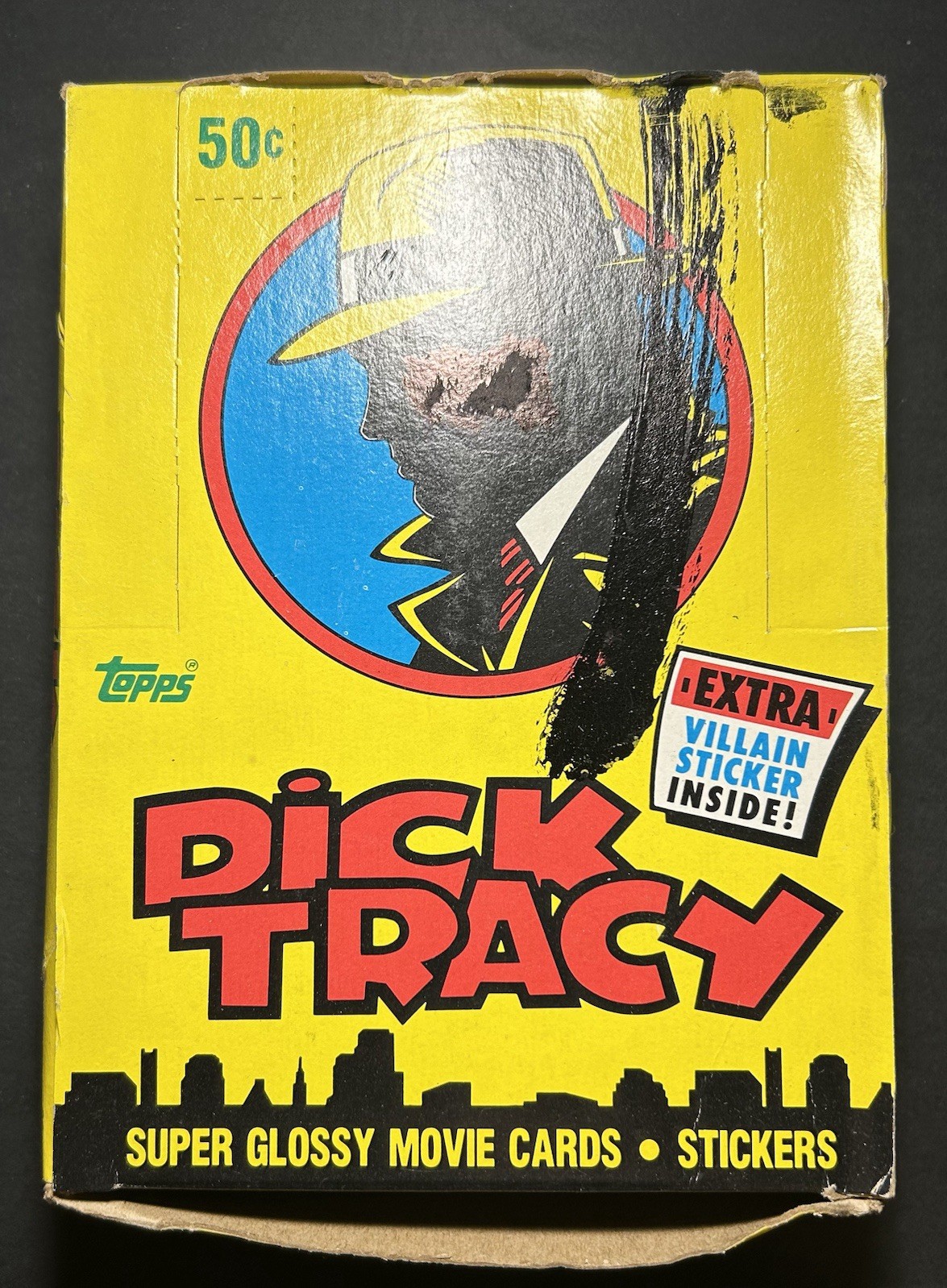 1990 Topps Dick Tracy Wax Box 36 Sealed Packs Movie Cards Stickers