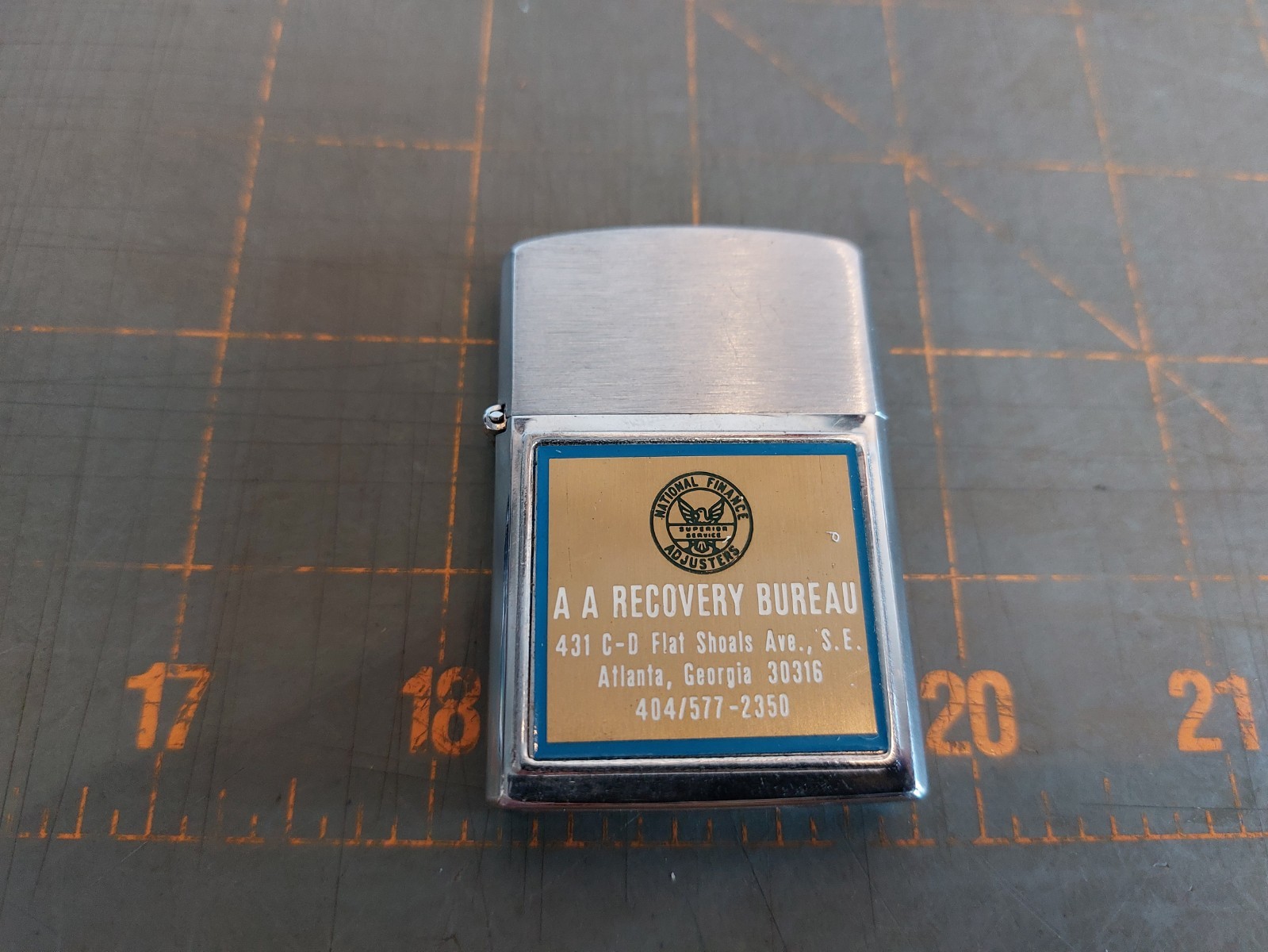 Windproof Lighter Barlow Unfired AA Recovery Bureau Georgia National Finance