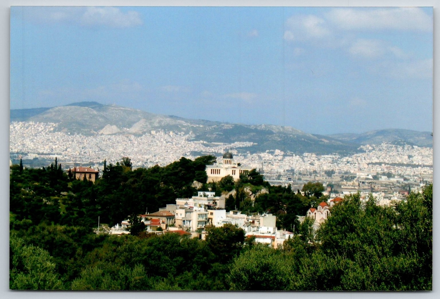 Athens Greece Cityscape Photo National Observatory 2006 Landscape Urban