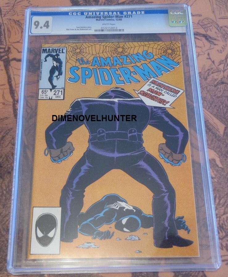 THE AMAZING SPIDER-MAN #271 CGC 9.4 TOM DEFALCO STORY SEE VIDEO