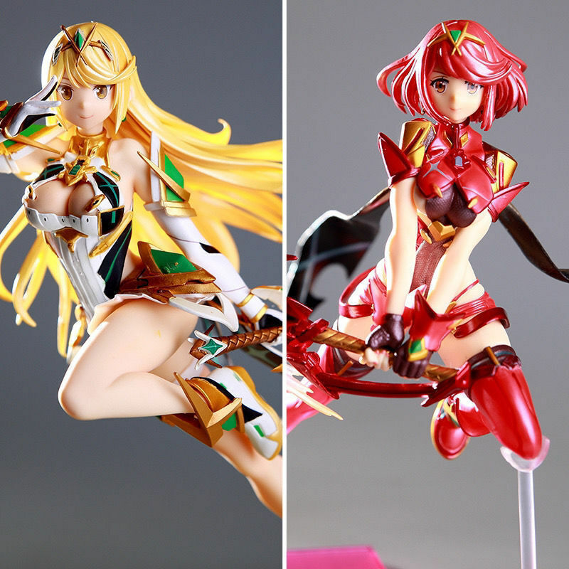 Xenoblade Chronicles 2 Mythra Pyra 27cm PVC Model Figure Doll Anime Statue Toy