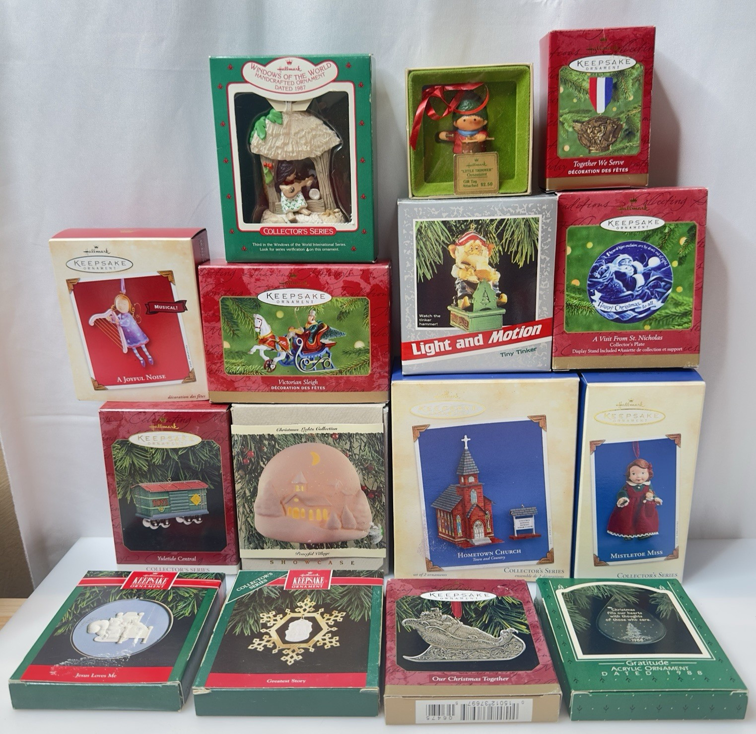 Vintage Hallmark Keepsake Christmas Ornament Lot of 15 Collector Series 1987+