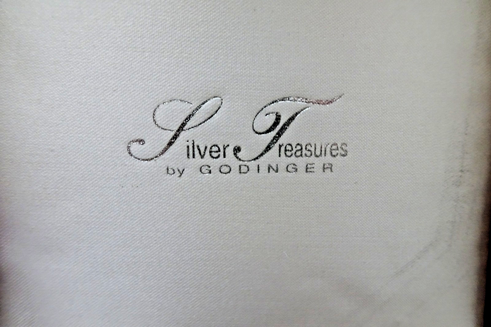 Silver Treasures Godinger Set 6 Coasters No Monogram Burgundy Velvet Box Tarnish