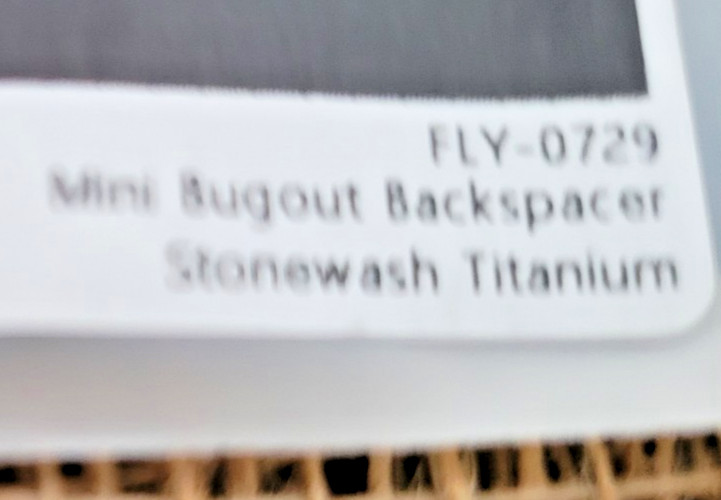 Flytanium Titanium Backspacer For Benchmade Mini Bugout Knife Stonewash Finish