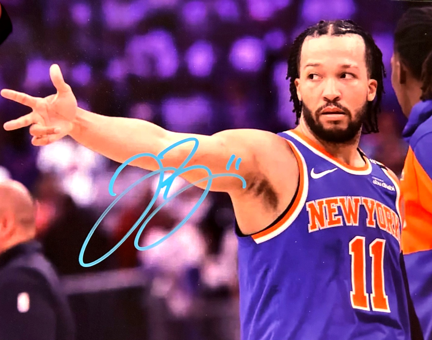 JALEN BRUNSON Signed 810″ NBA: NY KNICKS Original Authentic Autograph w/COA