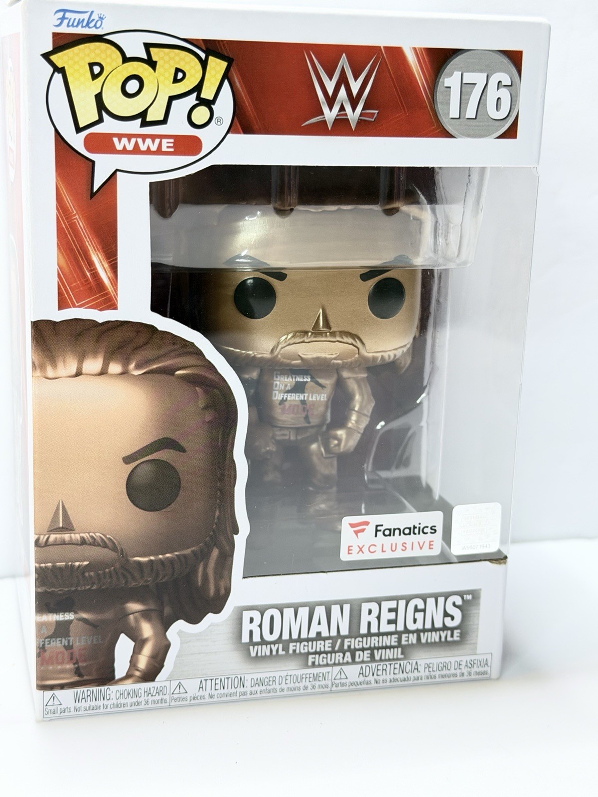 Funko Pop! Fanatics Exclusive WWE ROMAN REIGNS (Bronze) #176