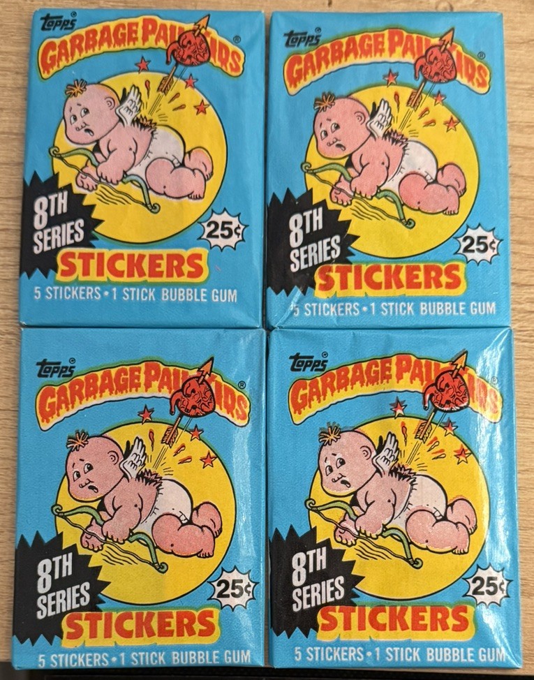 4 CT – Topps Garbage Pail Kids 8th Series (1987) – Factory Sealed Wax Pack