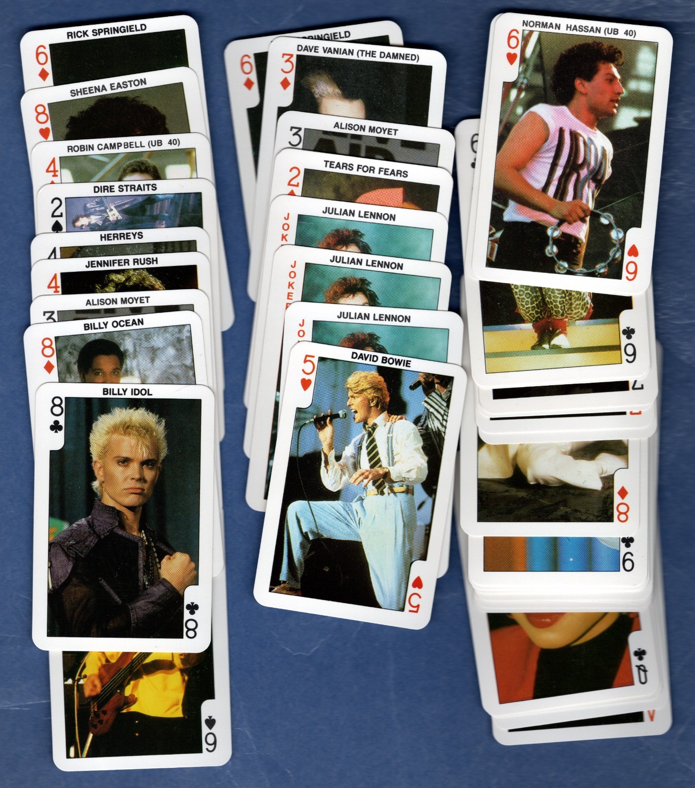 1986 Dandy Rock And Roll Lot of 41 Cards…..mt