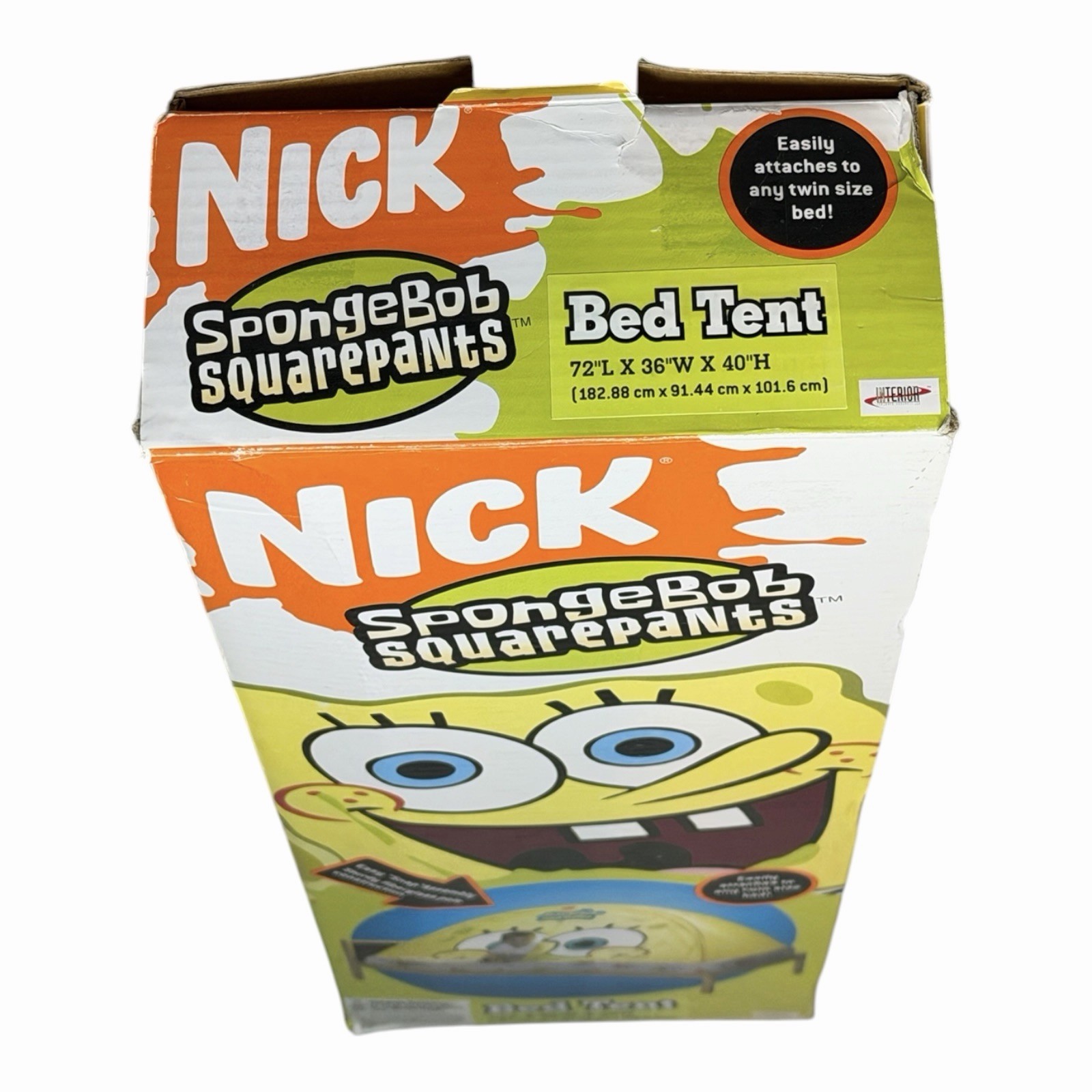 Rare 2004 Nickelodeon SpongeBob SquarePants Bed Tent New Open Box Twin Bed VTG