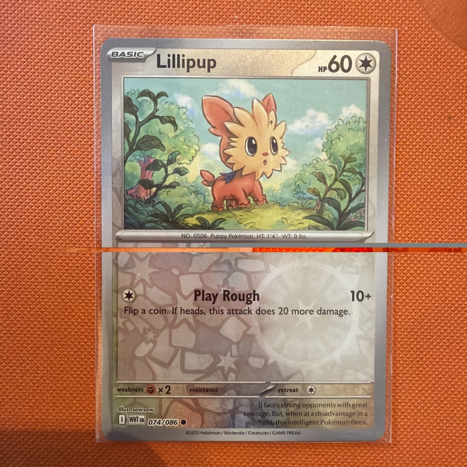 Lillipup – 074/086 – Reverse Holo – White Flare – Pokemon TCG