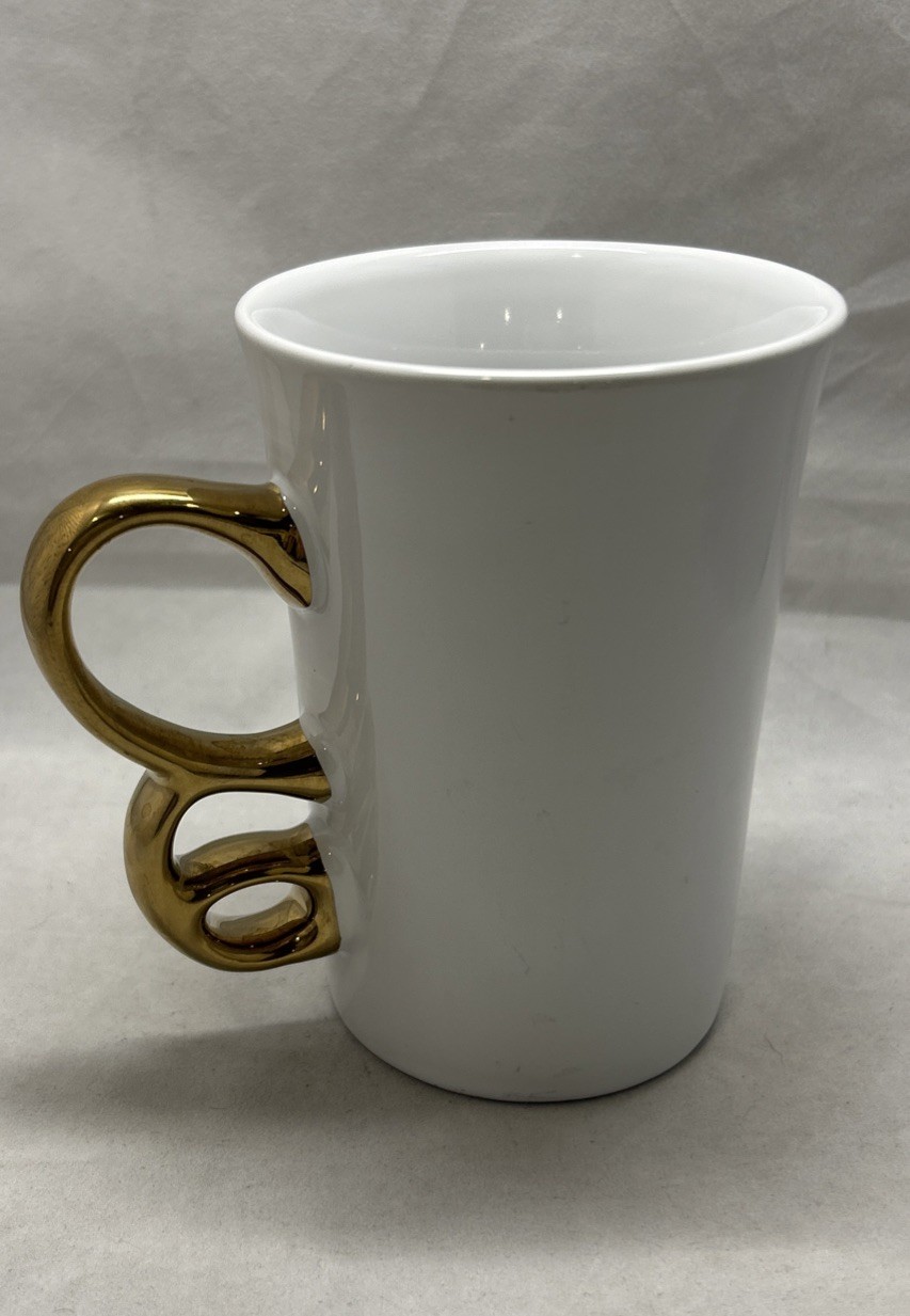 Mattel Barbie Mug 16oz Golden B Handle 2024 by Modern Gourmet Foods