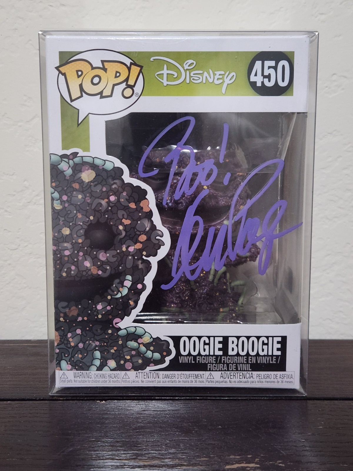 Signed KEN PAGE Ooogie Boogie Disney NBC Funko Inscribed Autograph OCCM COA