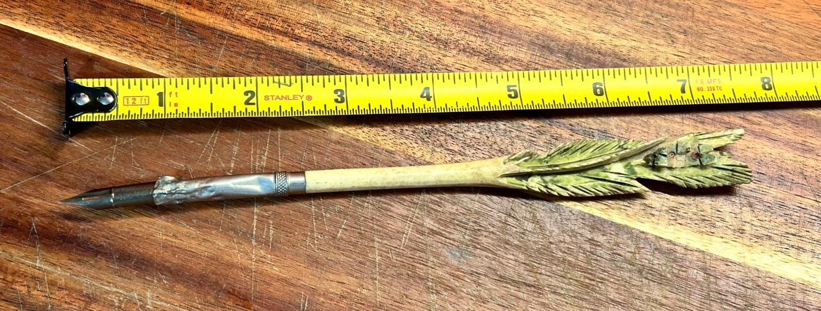 Pre Victorian Handcarved Bovine Bone Dip Pen