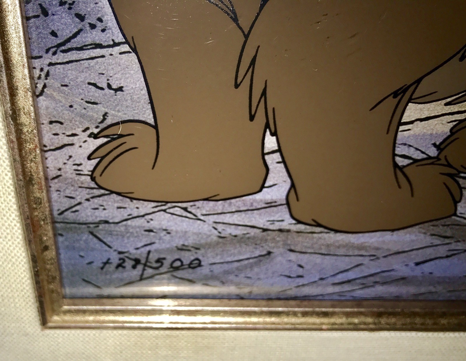 Disney Cel 101 Dalmatians Warm Reunion Rare Limited Edition Animation Art COA