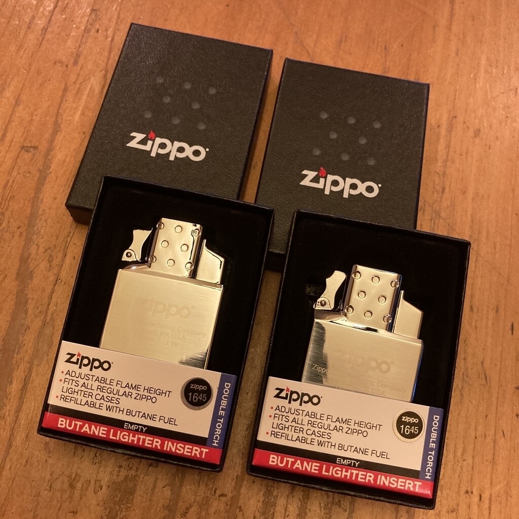 (2 Pack) ZIPPO Butane Double Torch Insert W/ Push-button Piezo Ignition 65827