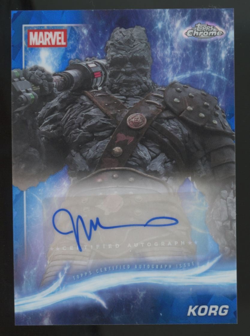 2025 Topps Chrome Marvel Studios Sapphire Korg/Taika Waititi Auto #AA-TW