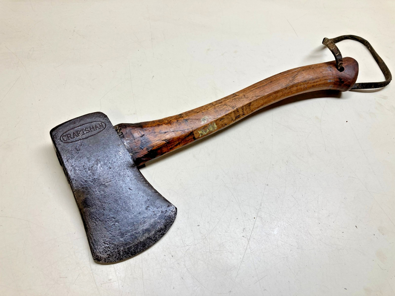 Vintage Craftsman camping axe w/orig octagon wooden handle