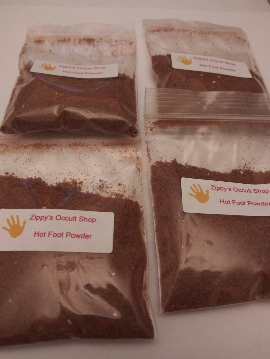 Zippy’s Hot Foot Powder for Wicca Santeria Voodoo Hoodoo Pagan Magick Rootwork