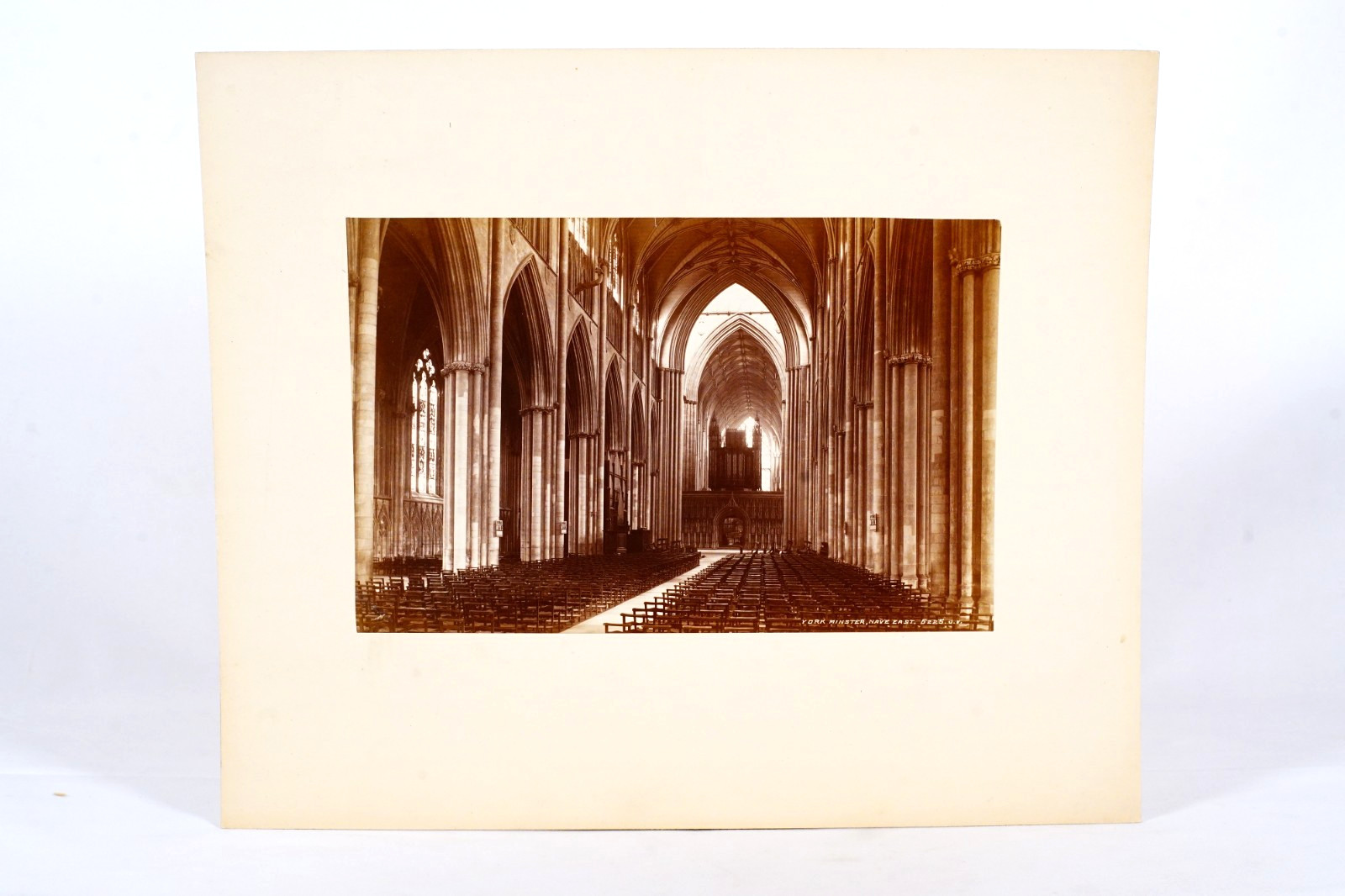York Minster Cathedral Albumen Photo Gothic Architecture 10×12 Inches