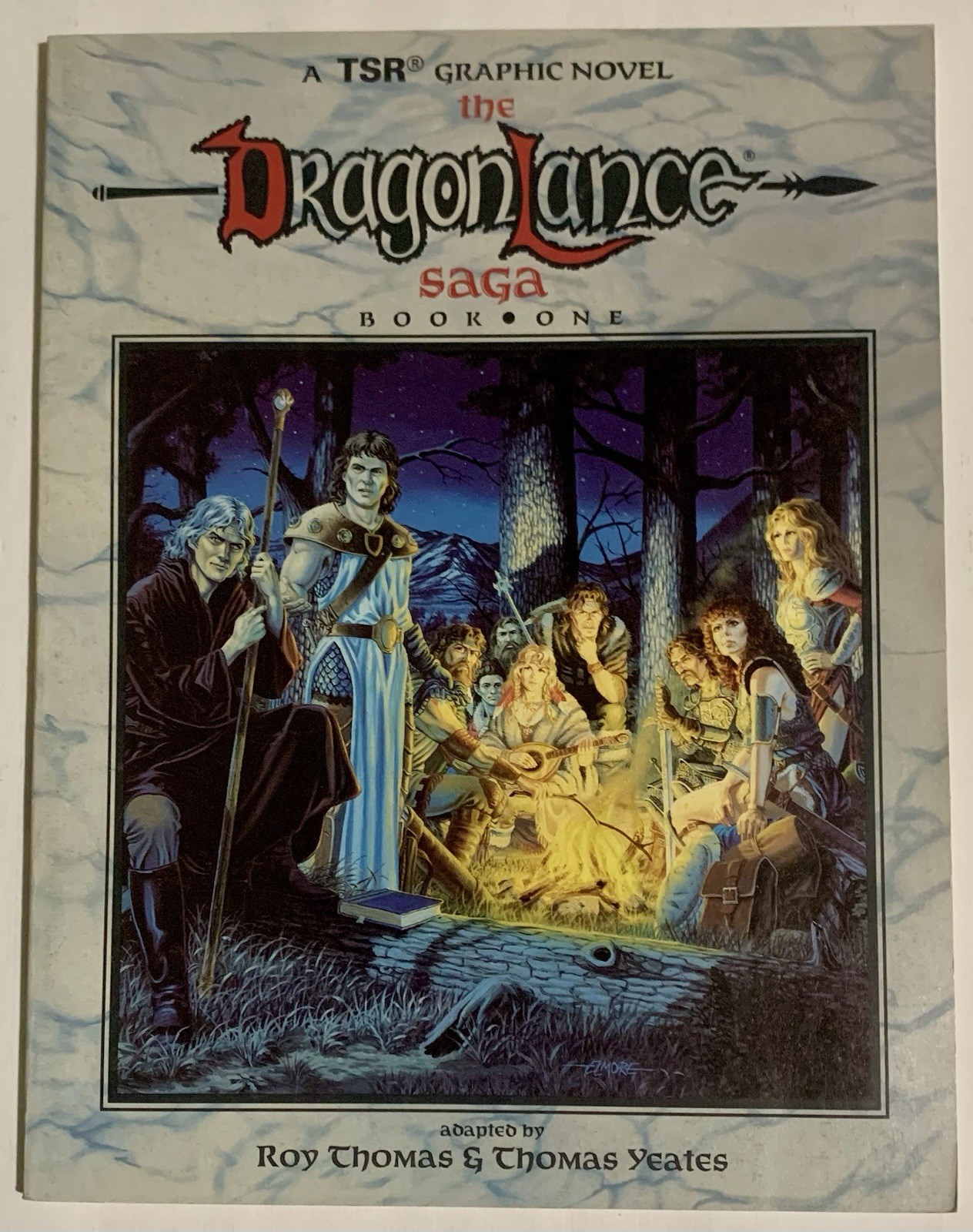 Dragonlance Saga Book One TSR 1st Print Graphic Novel Dungeons & Dragons VF