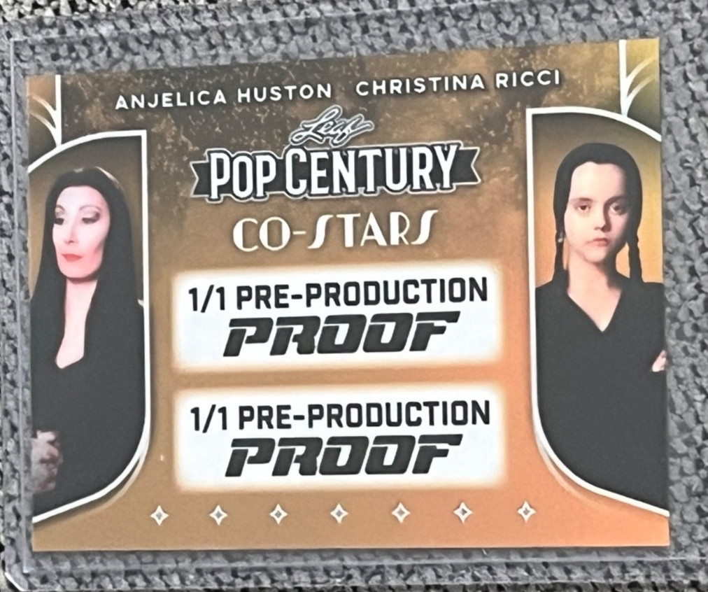 2025 Leaf Pop Century Anjelica Huston Christina Ricci GOLD Co-Star Proof #1/1