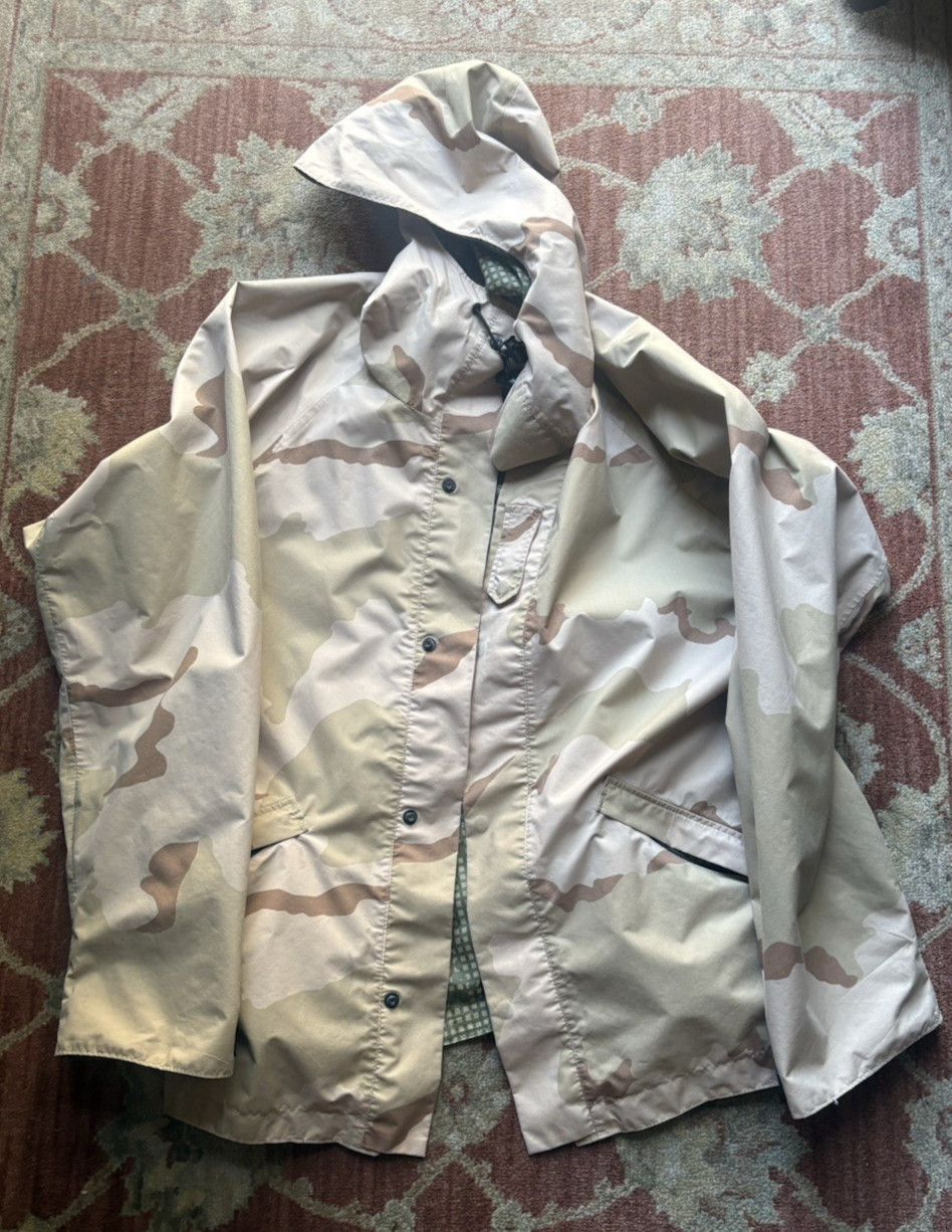 US CALVERY Night Desert Camo Reversible Gore-Tex Jacket-Size Large