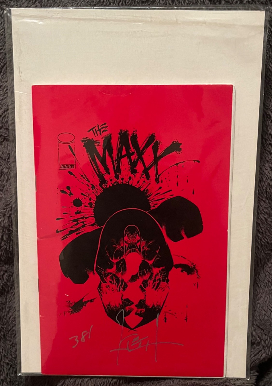 The Maxx Ashcan #1 Red Edition Numbered 381 Signed by Sam Kieth Image Comics