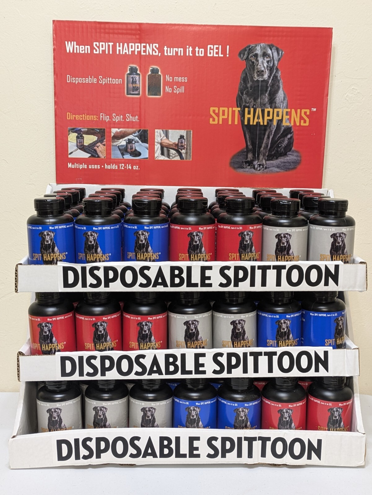 Tobacco Spittoon Disposable Travel Spit Happens Jug Turn Spit 2 Gel NEW Lot of 3