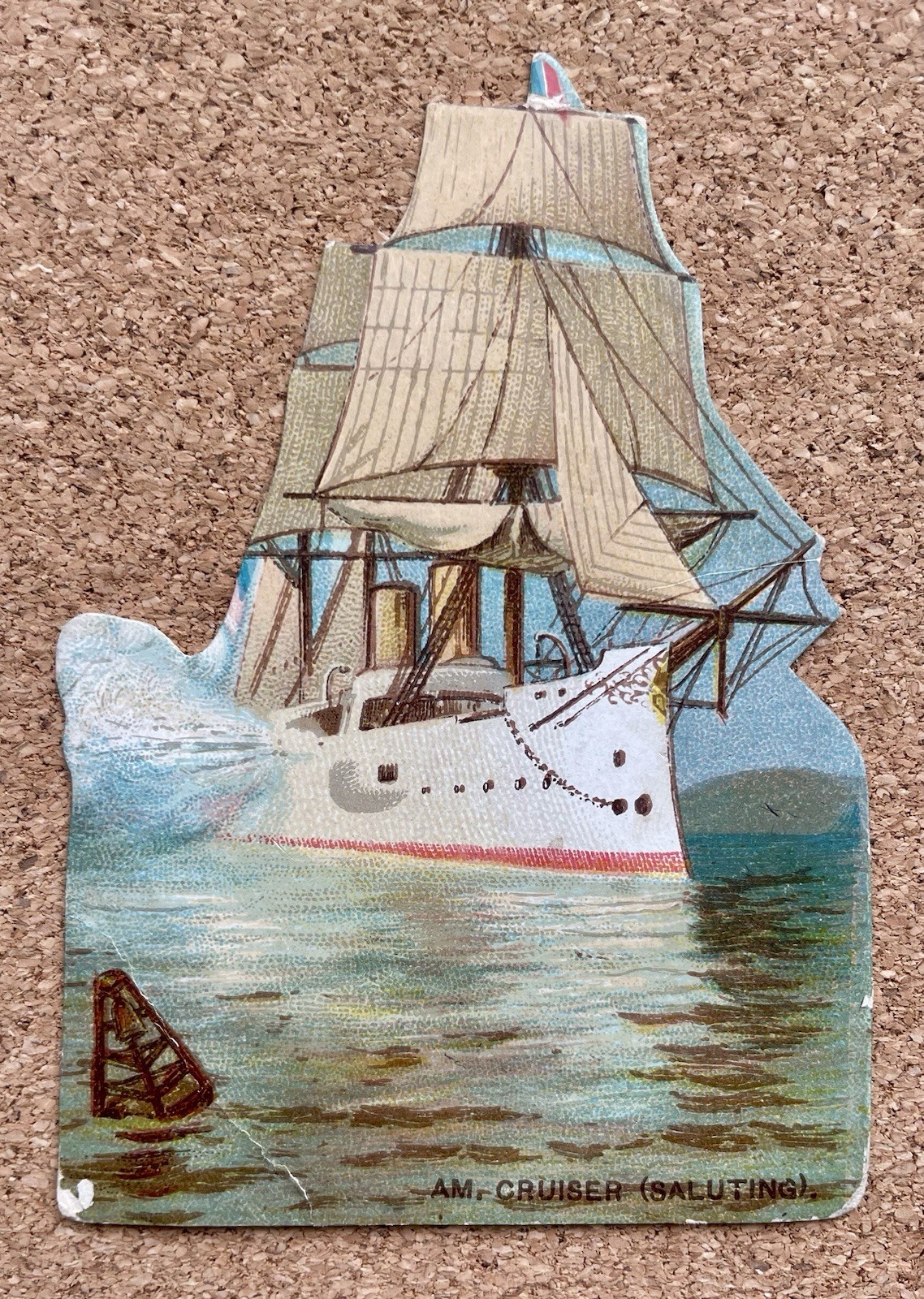 1889 N139 Duke’s Honest Long Cut – Types of Vessels – Am. Cruiser (Saluting)