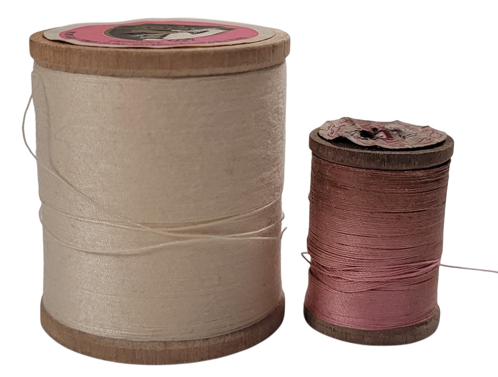 Vtg Wooden Thread Spools Lot of 39 Sewing Crafts Coats Clarks Star Belding Meyer