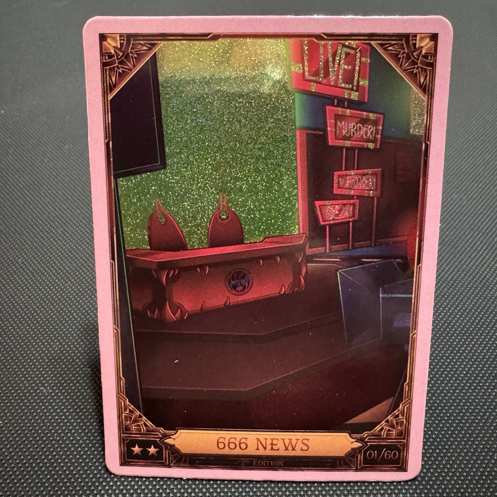 Hazbin Hotel Season 2 – 2nd Edition Trading Card 666 News 01/60 FOIL