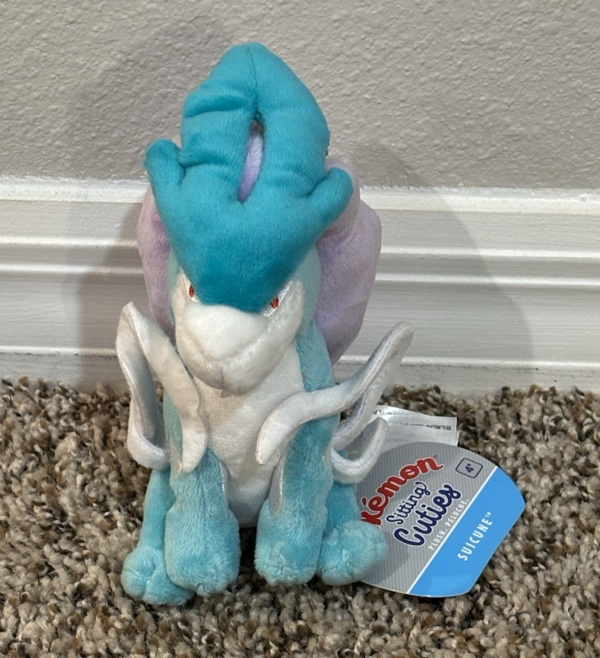 POKEMON CENTER SITTING CUTIES 6.75″ SUICUNE PLUSH NEW WITH TAGS NWT