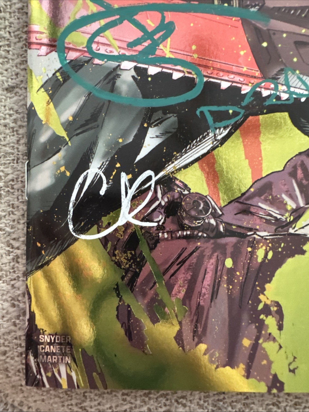 Absolute Batman #18 – Clay Mann Boyz Chainsaw Man GITD Foil 4X Signed COA NM